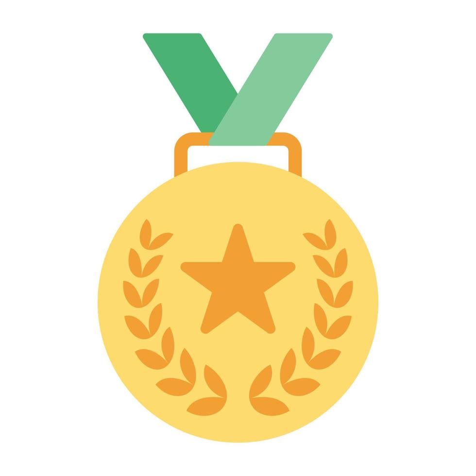 Trendy Medal Badge vector