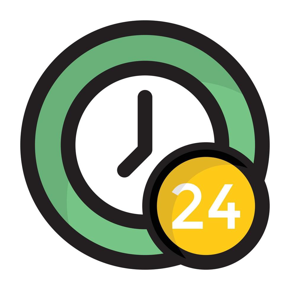 Round the Clock 15717696 Vector Art at Vecteezy