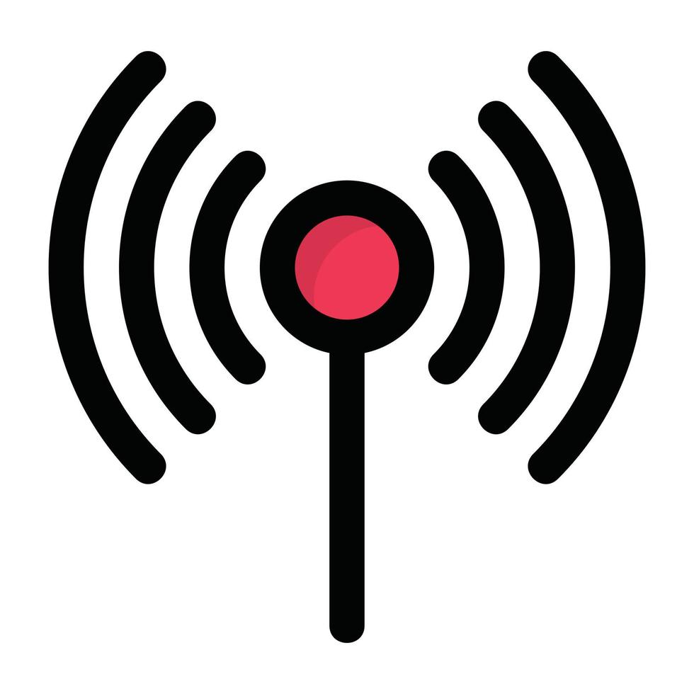 señales wifi de moda vector