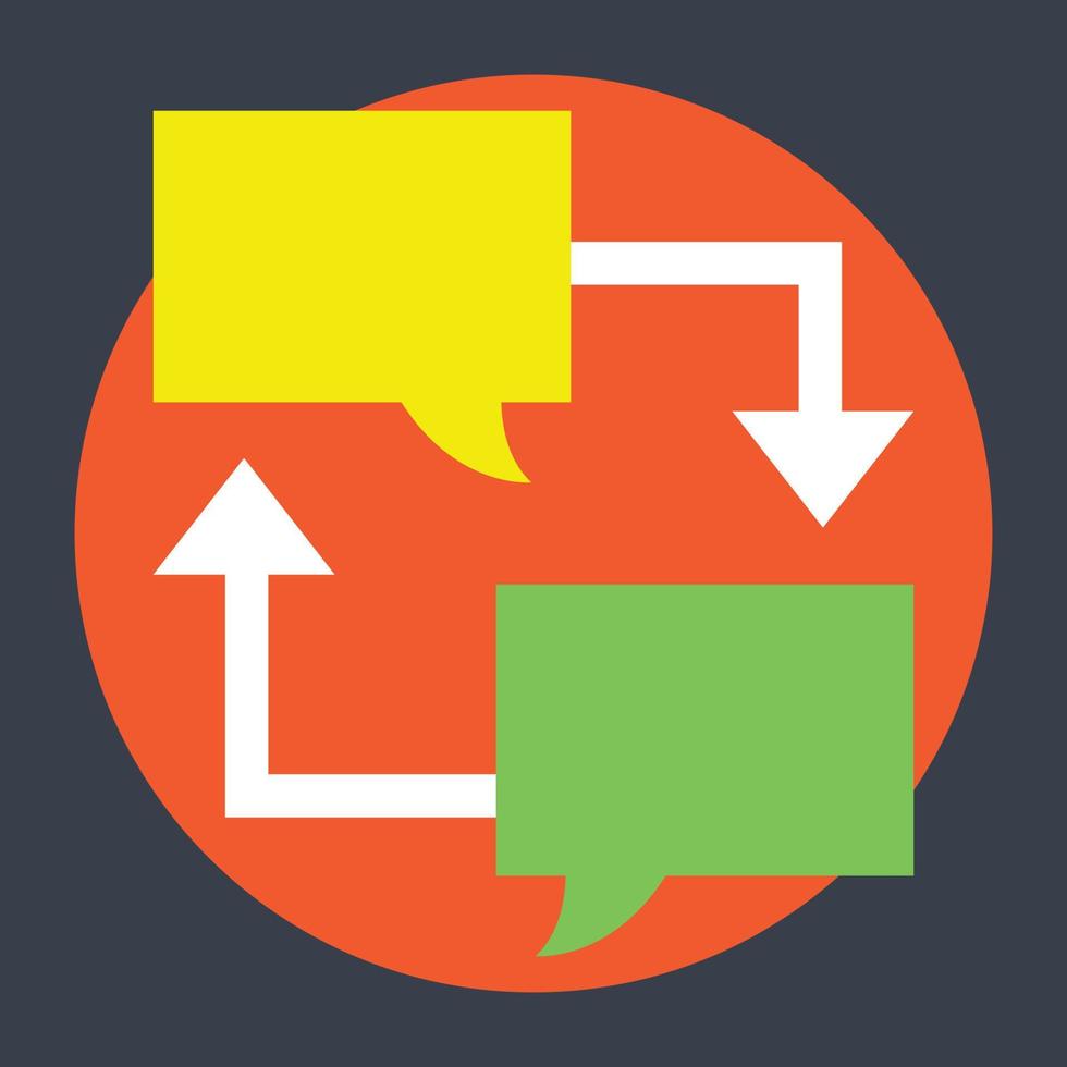 Trendy Communication Concepts vector