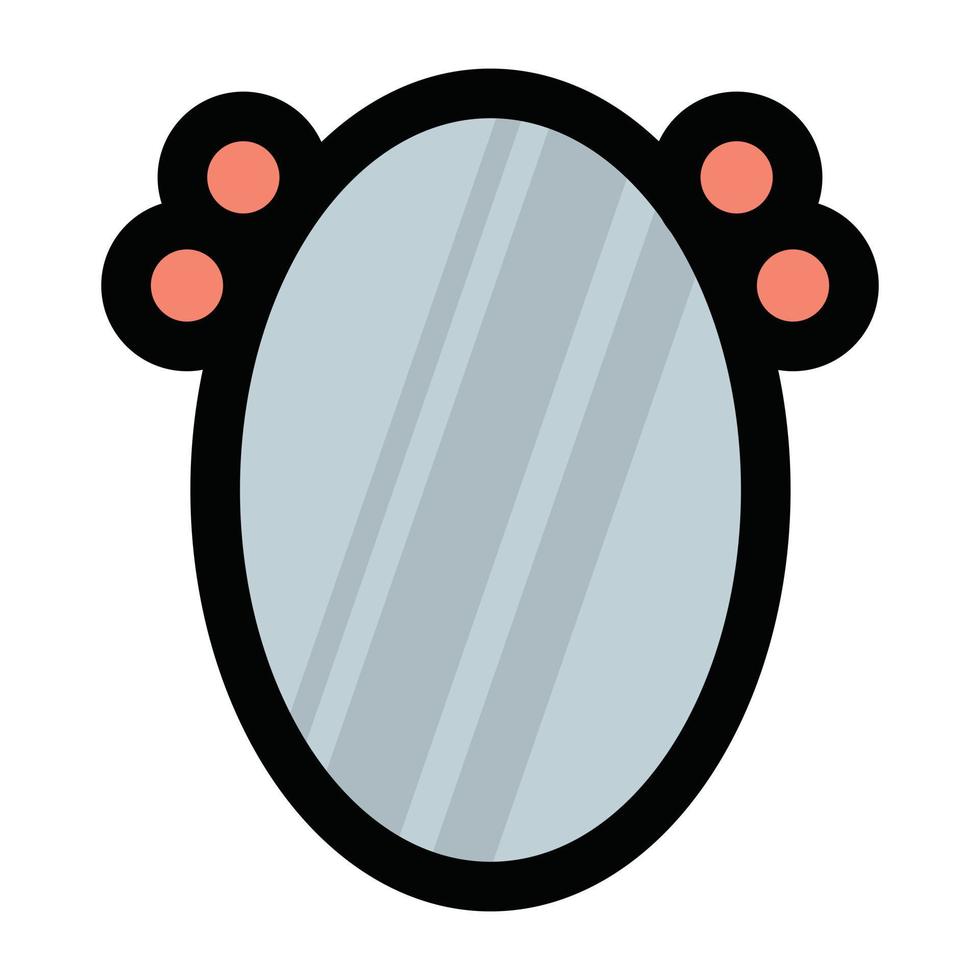 Old Fashioned Mirror vector