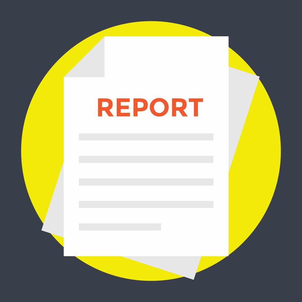 Trendy Report Concepts vector