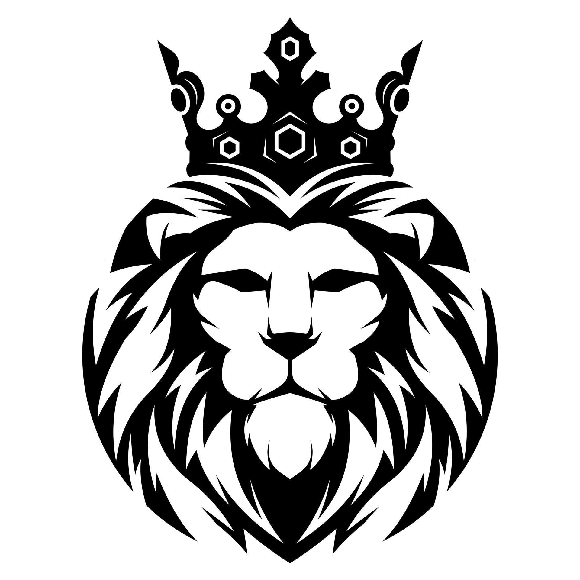 Картинка лев с короной