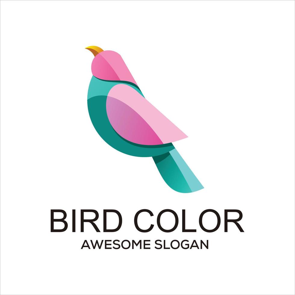 Vector bird concept logo design