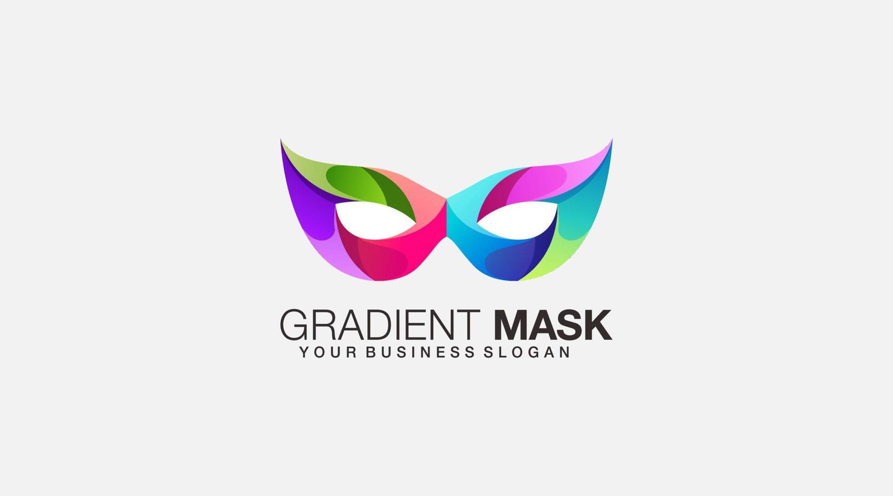 Gradient mask logo vector design icon symbol template