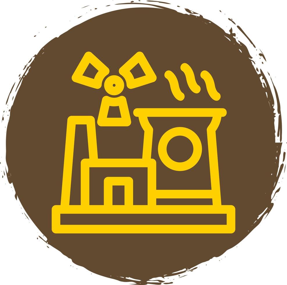 Nuclear Energy Flat Icon vector