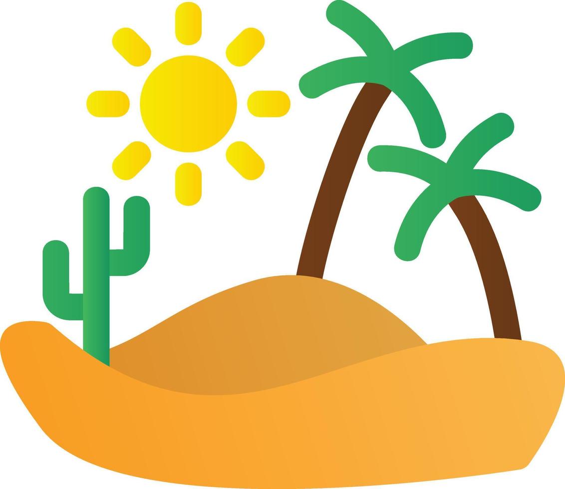 Desert Reort Filled Icon vector