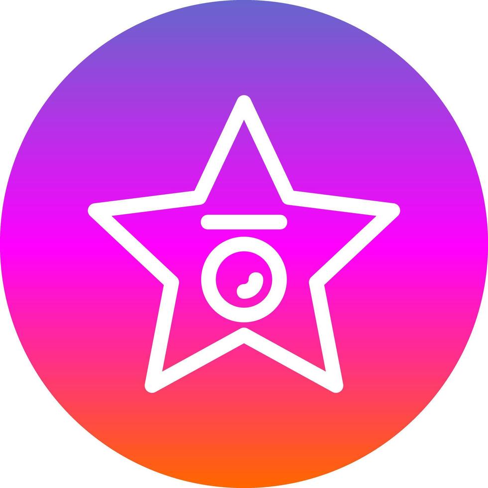 Walk of Fame Vector Icon Design