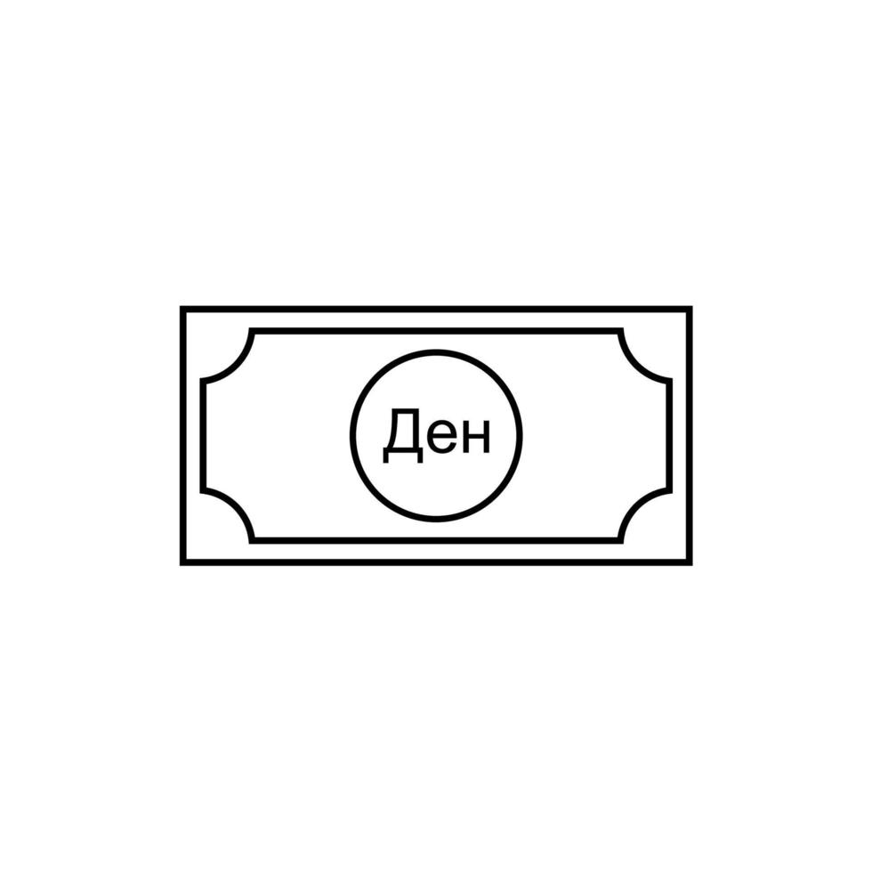 Macedonia Currency Icon Symbol, Macedonian Denar, MKD Sign. Vector Illustration