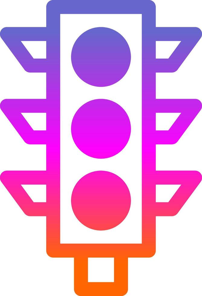 Traffic Light Vector Icon Design