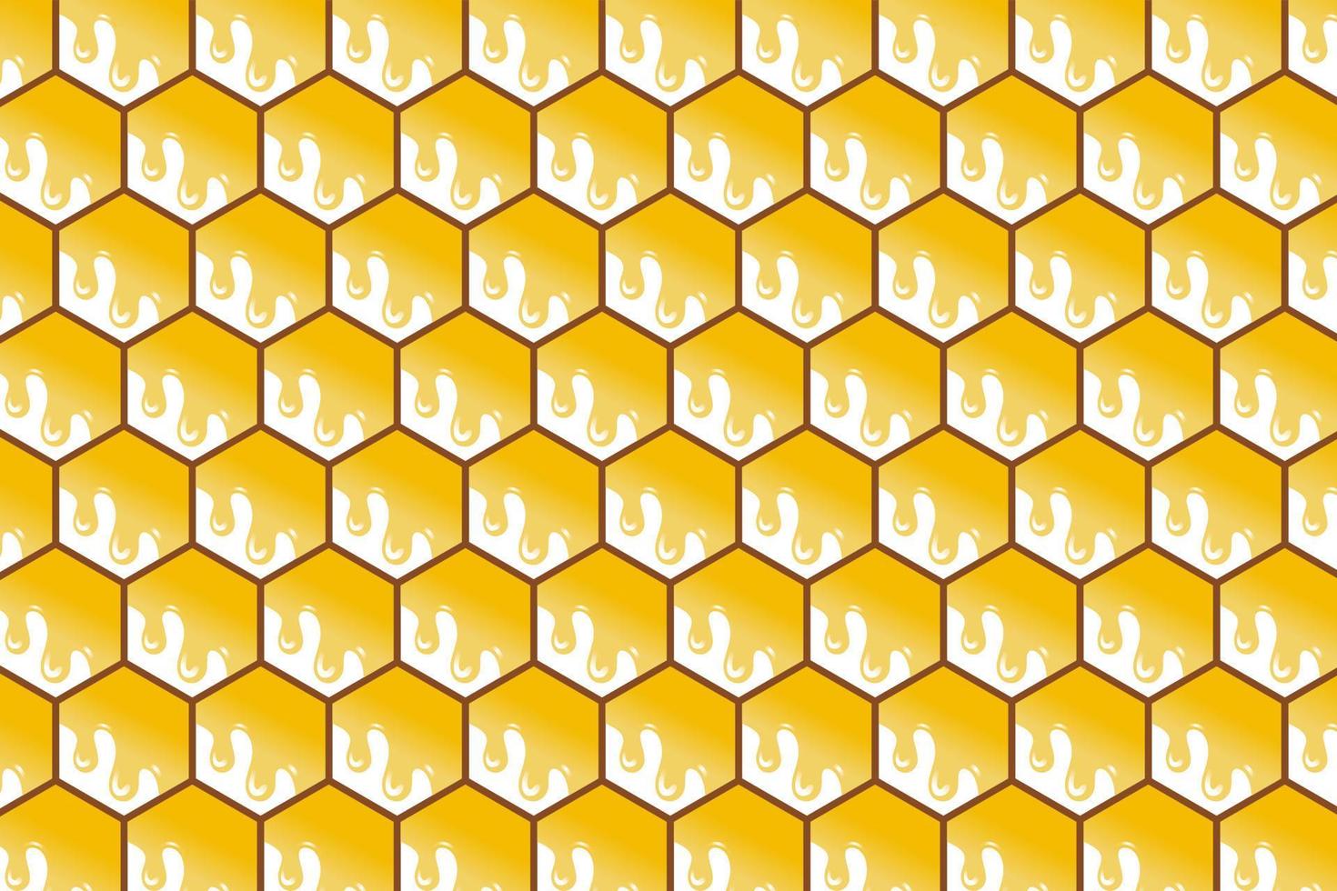 Honeycomb background with hexagon pattern texture vector