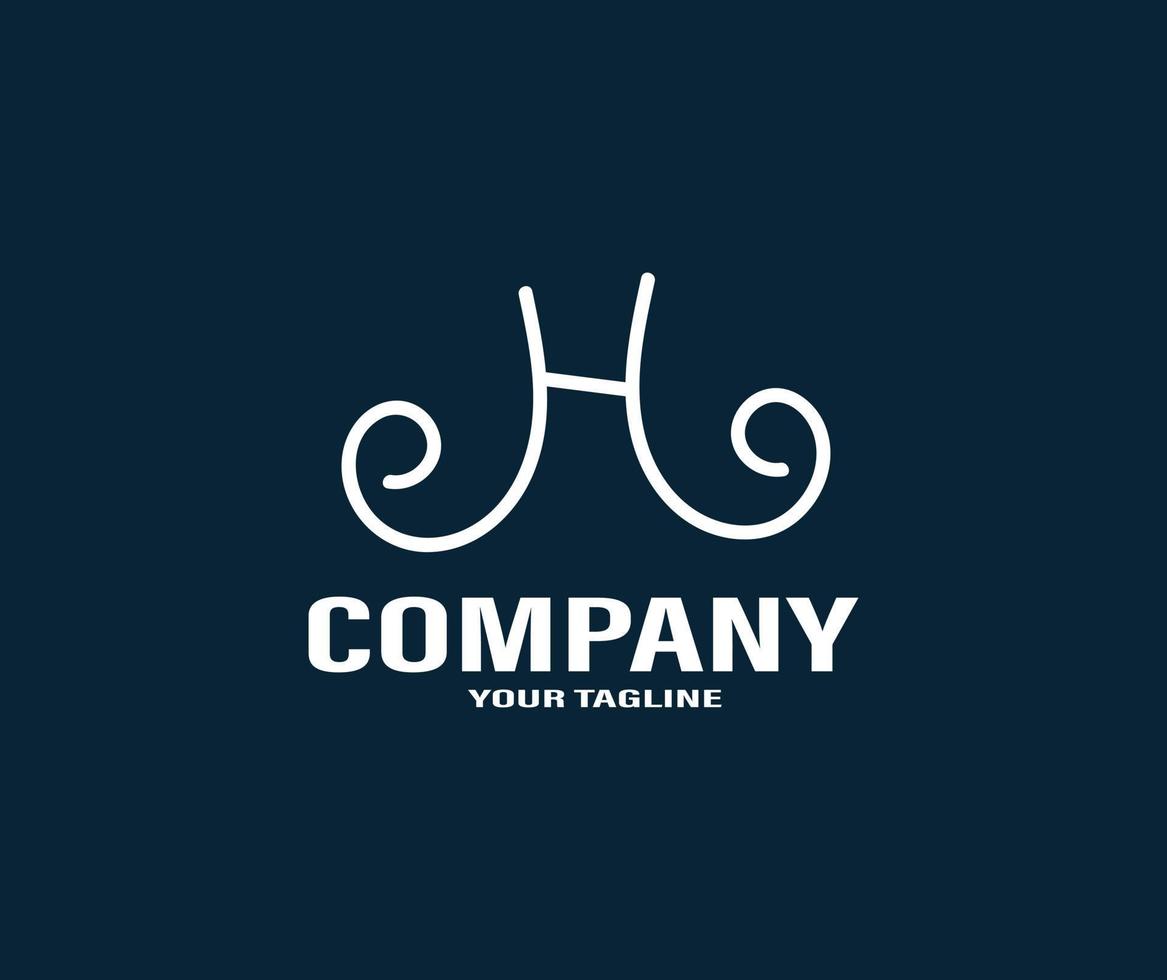 H letter logo vector