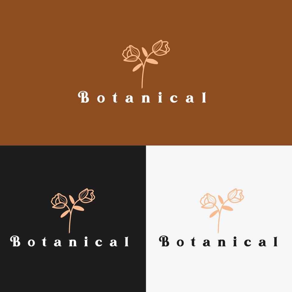 Botanical Logo. Boho logos, Botanical logo, Botanical, Boho, Balance logo, clean logo, minimal logo, free logo vector