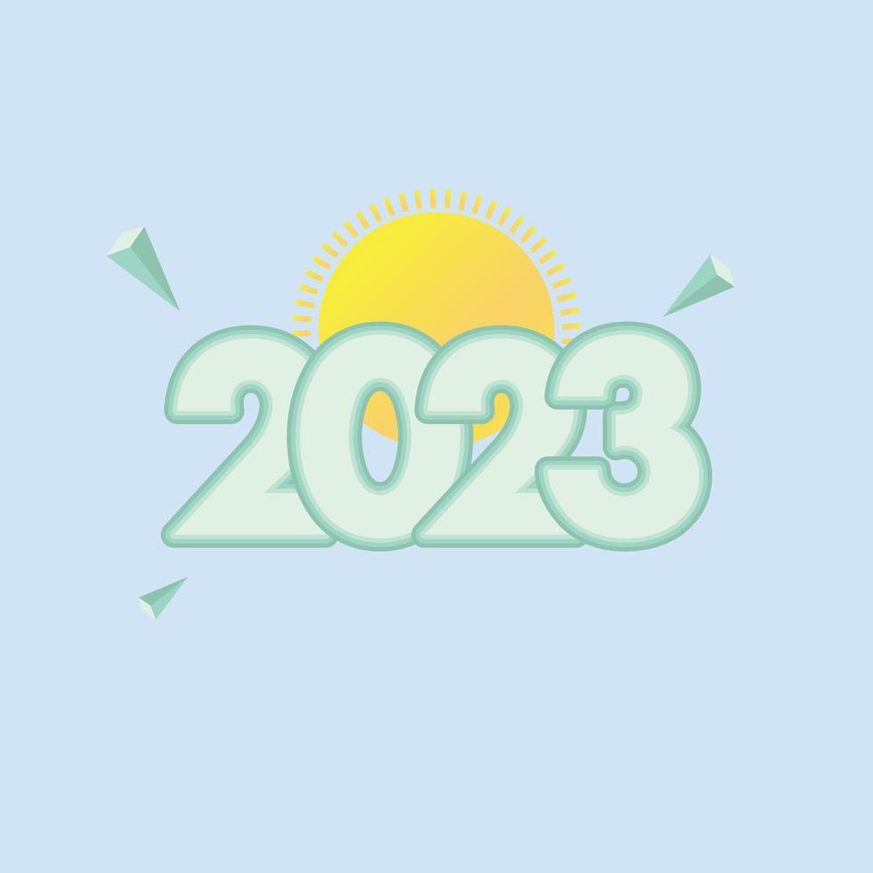 Happy  New year Post Template vector