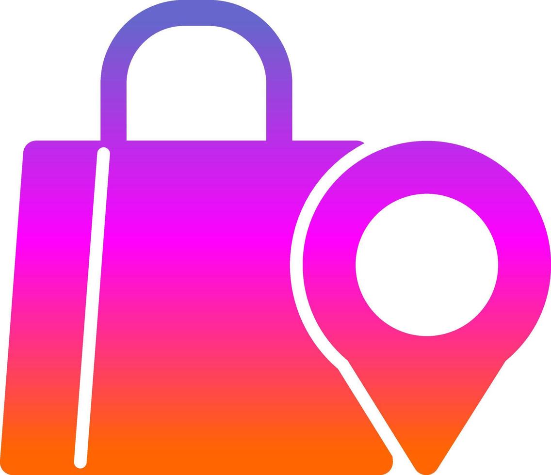 Shopping Destination Vector Icon Design
