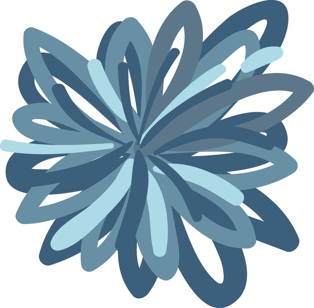 Abstract flower in blue color 15720289 Vector Art at Vecteezy