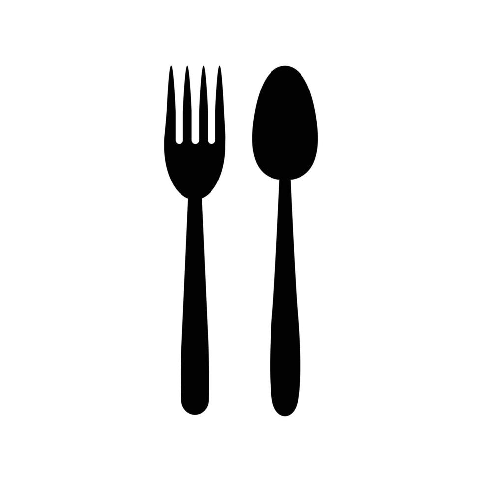 spoon and fork logo vector
