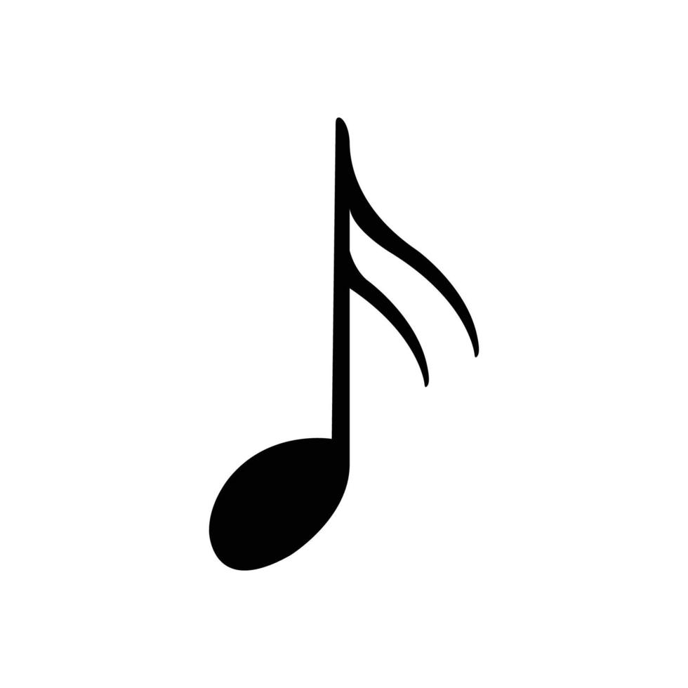 musical note logo vector