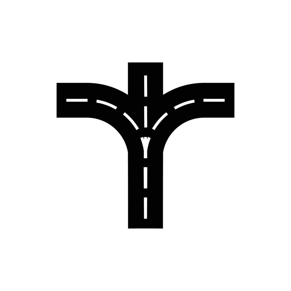fork in the road logo vector