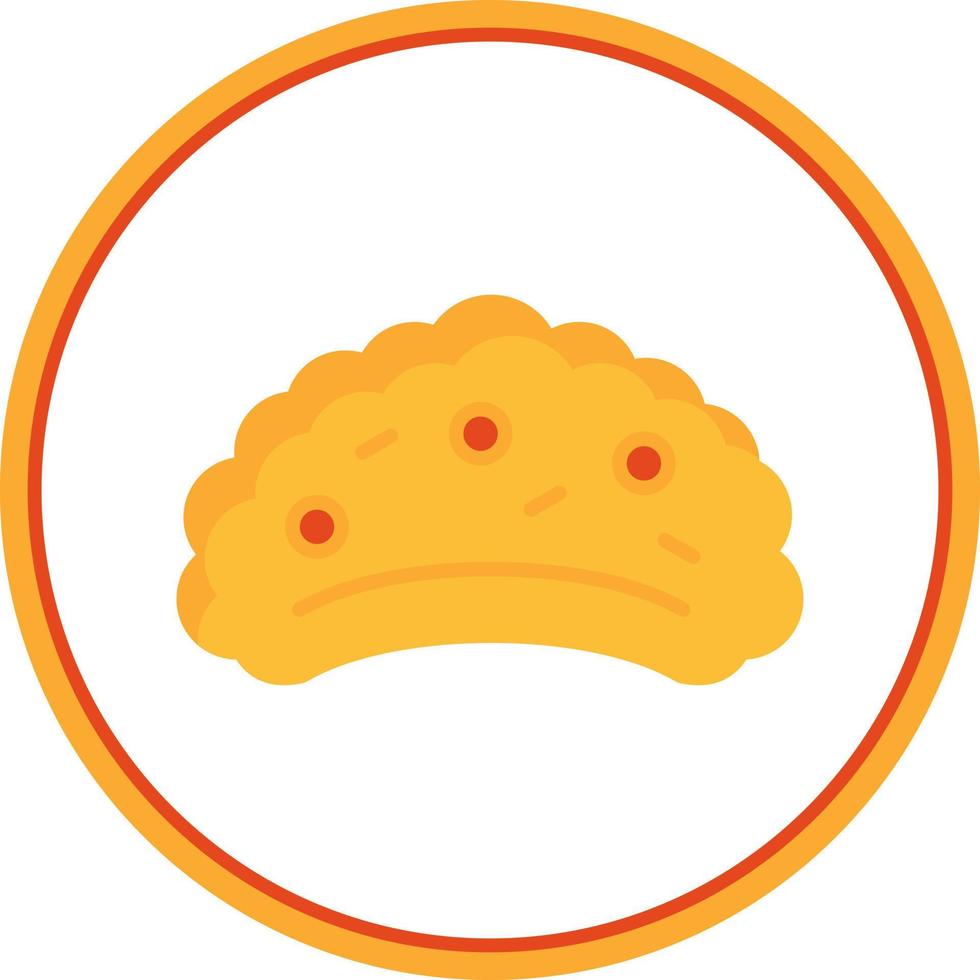 Empanada Vector Icon Design