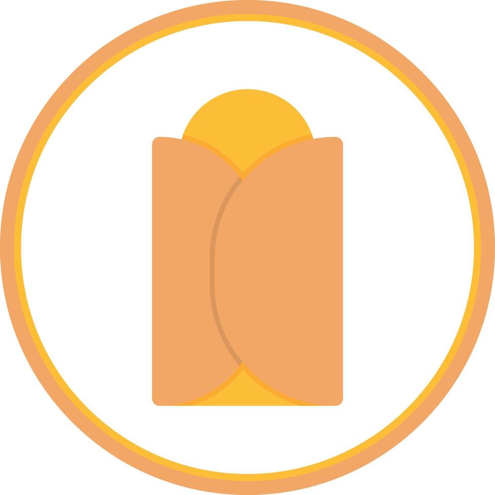 Burrito Vector Icon Design