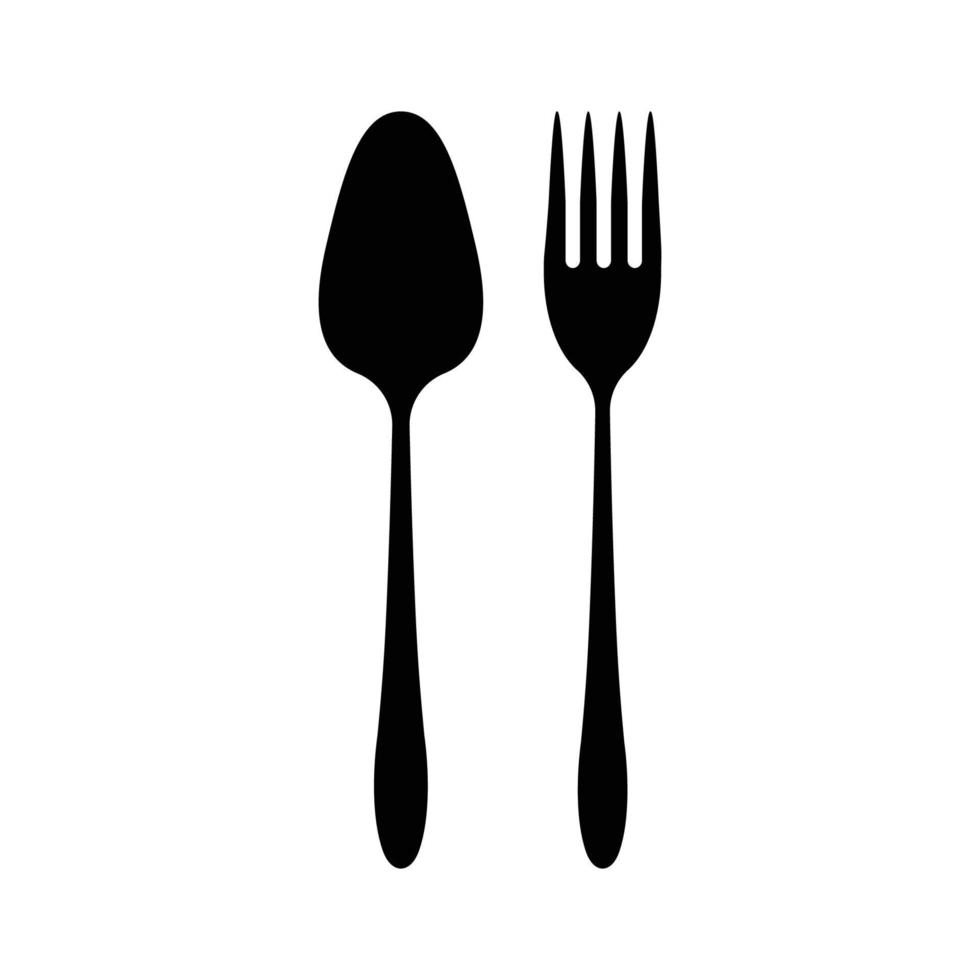 spoon and fork logo vector