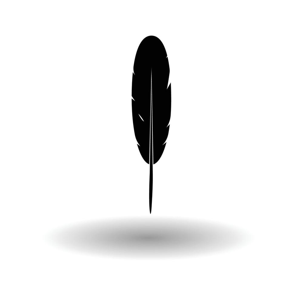 feather pen logo vector