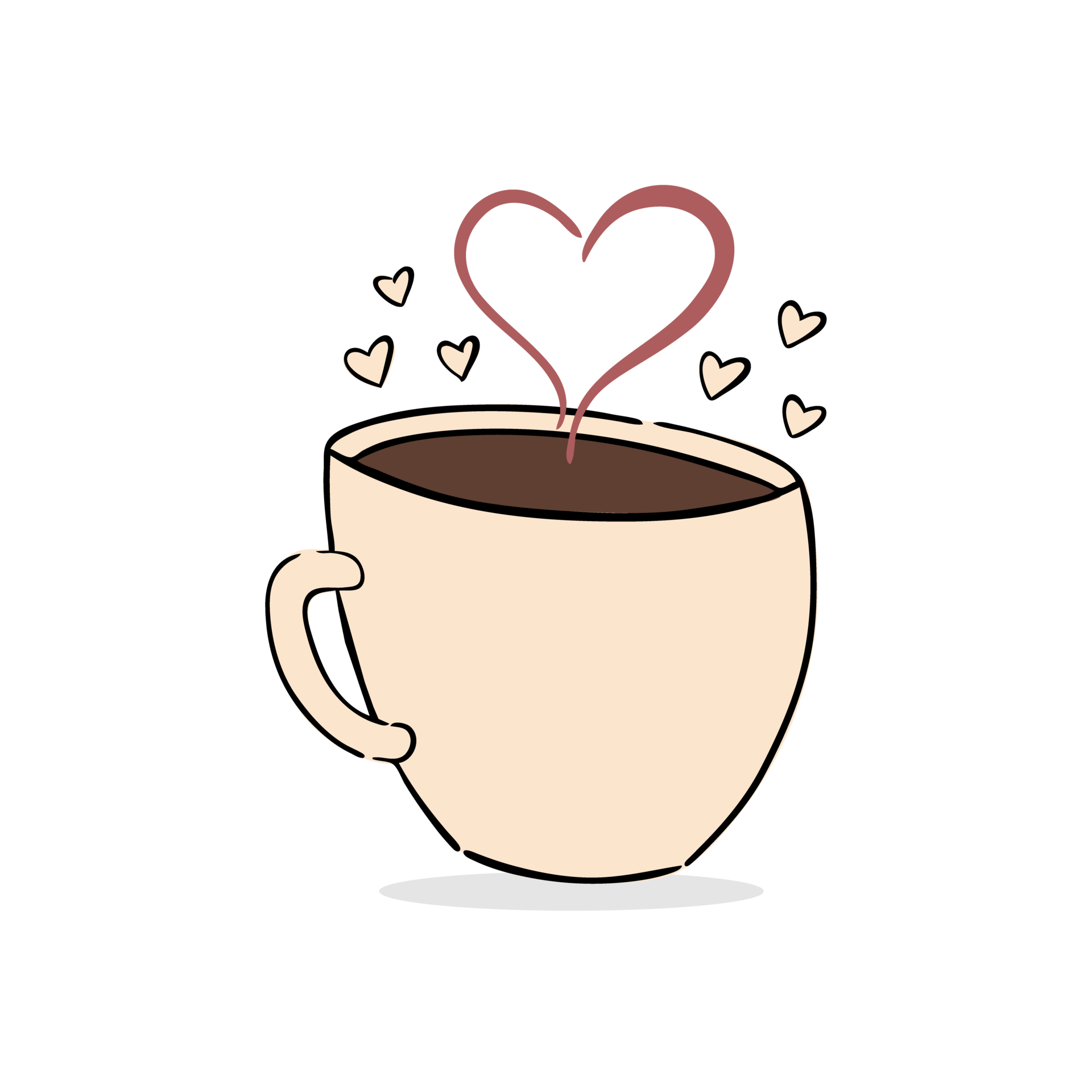 A cup of coffee design on transparent background PNG - Similar PNG