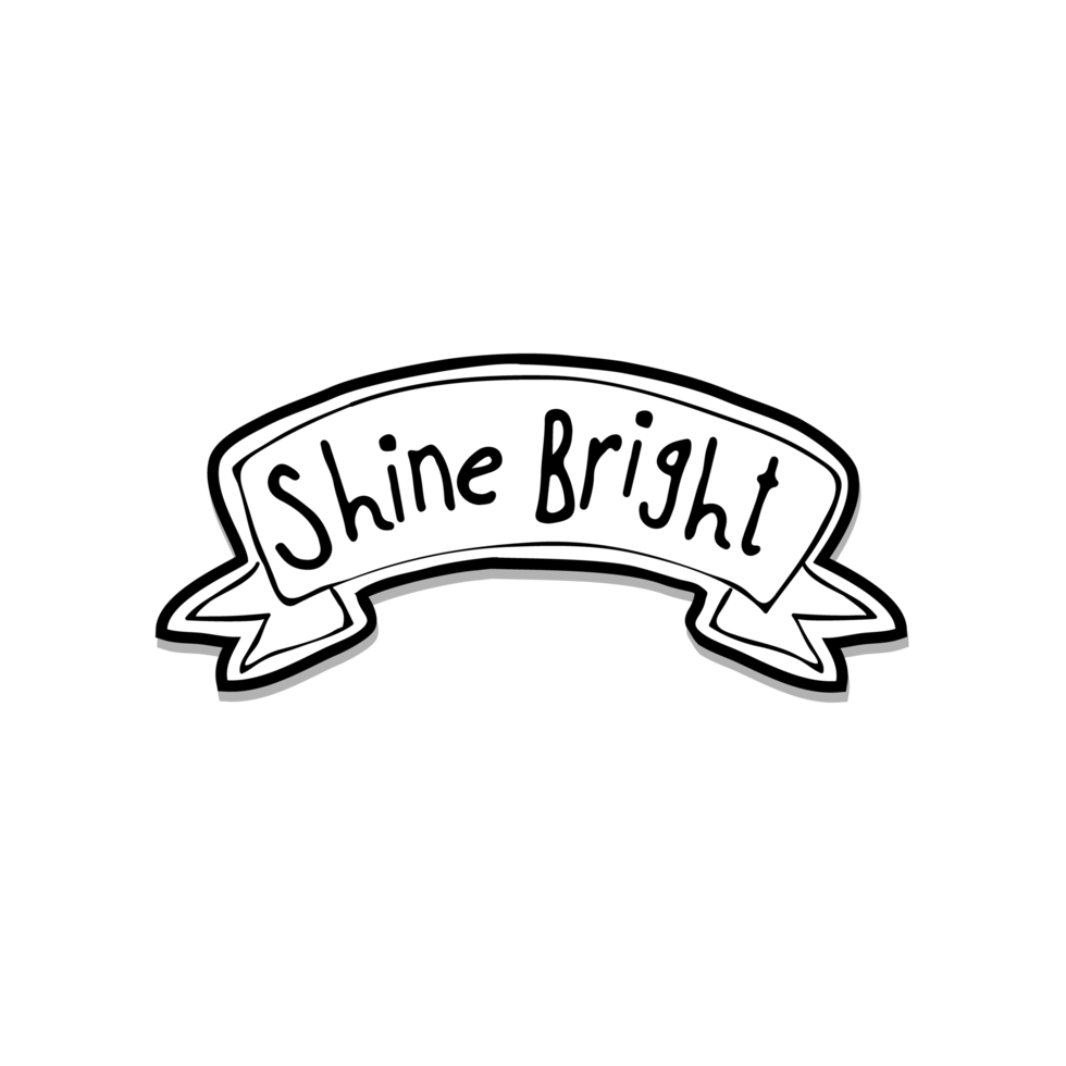 Vintage ribbon illustration isolated on png Transparent background
