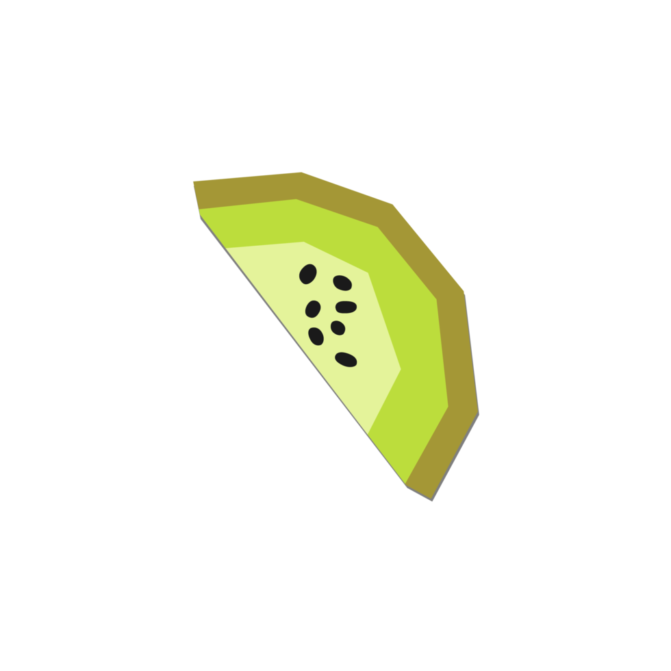 fetta Kiwi frutta png trasparente sfondo