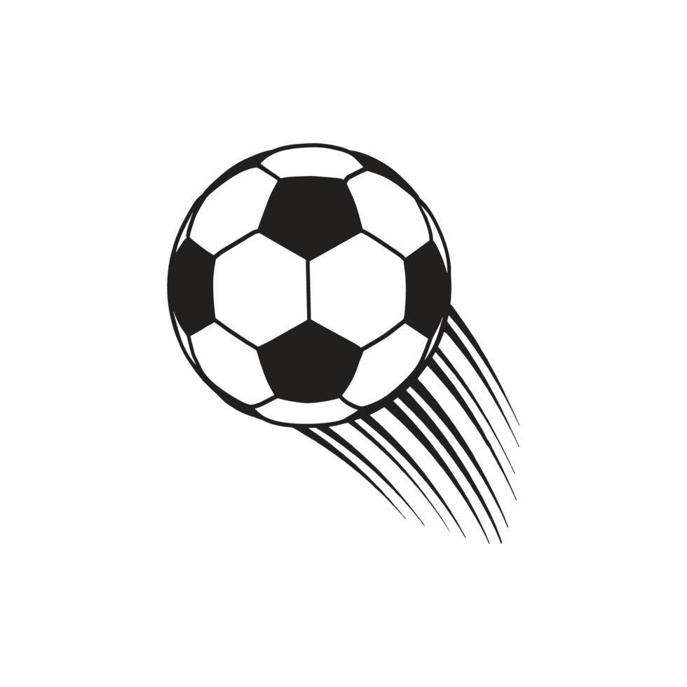 Abstract Creative football illustration isolated on png transparent background