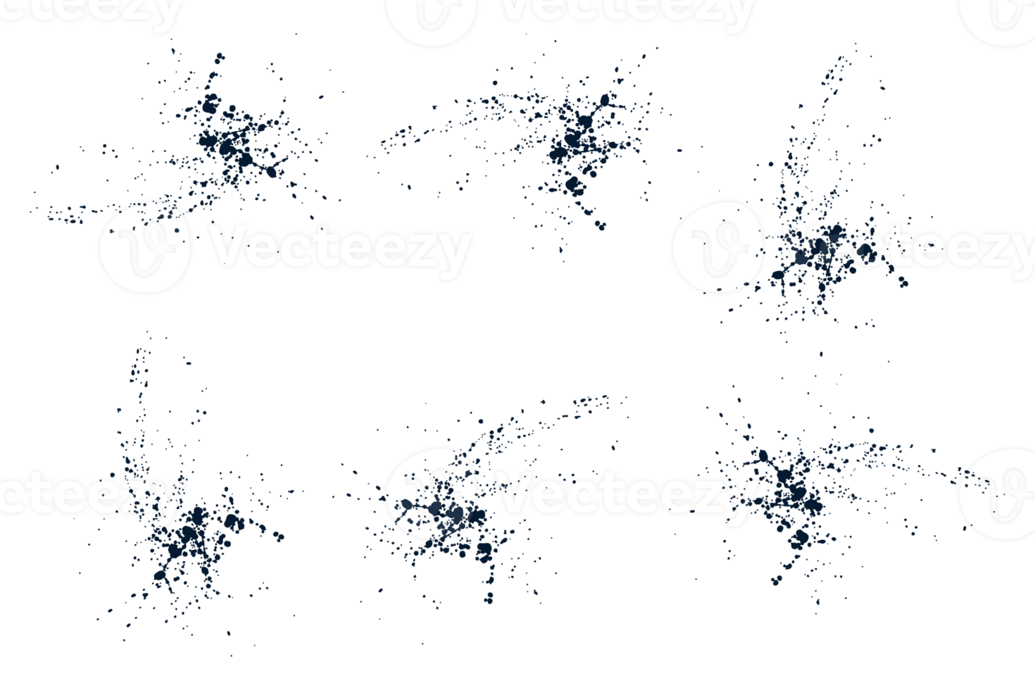 tintenspritzerillustration lokalisiert auf transparentem hintergrund png