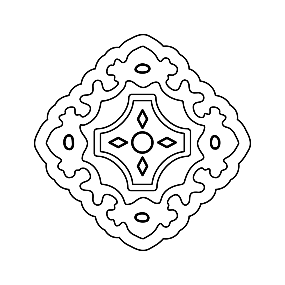 Ornamental elements illustration isolated on png transparent background