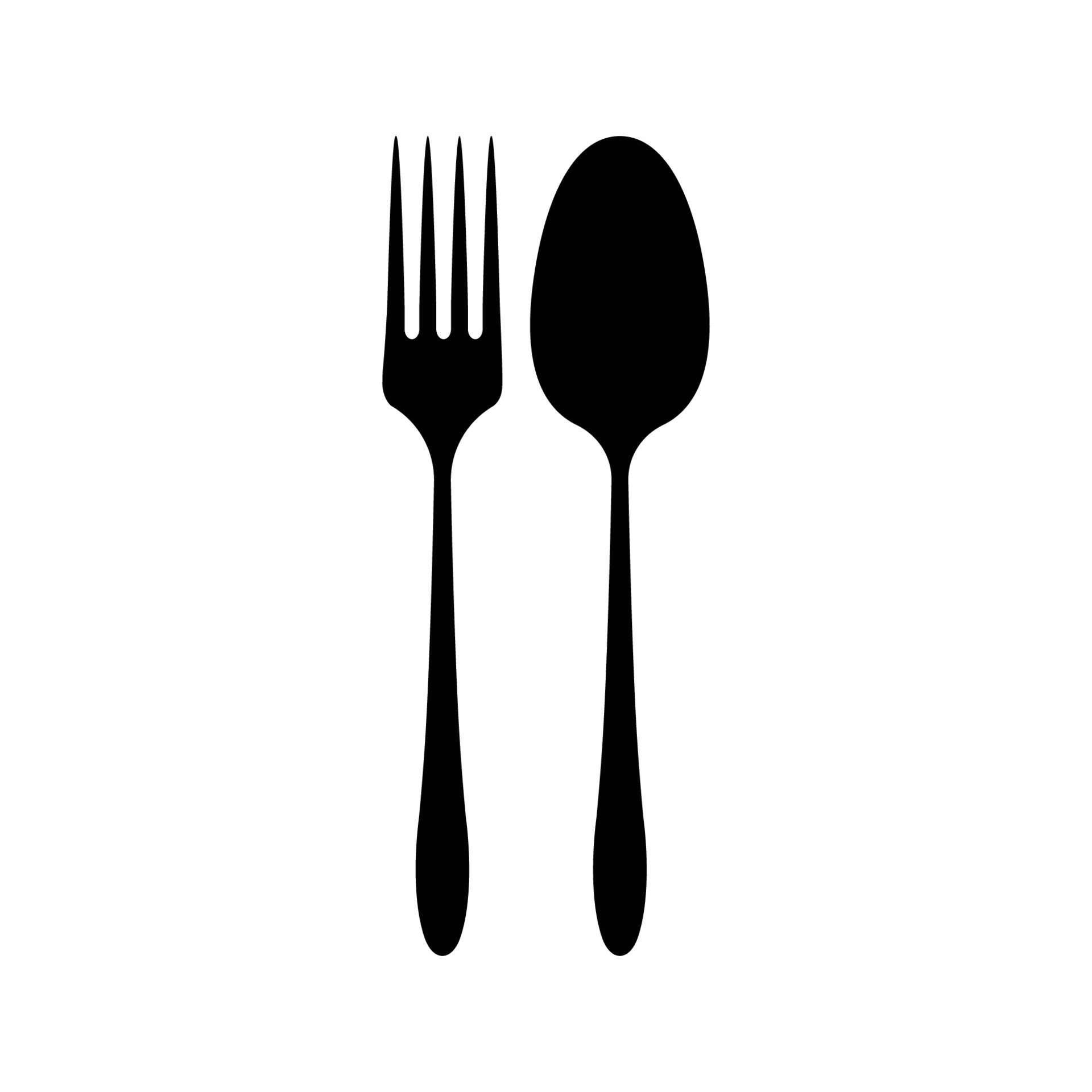 spoon and fork logo 15720665 Vector Art at Vecteezy