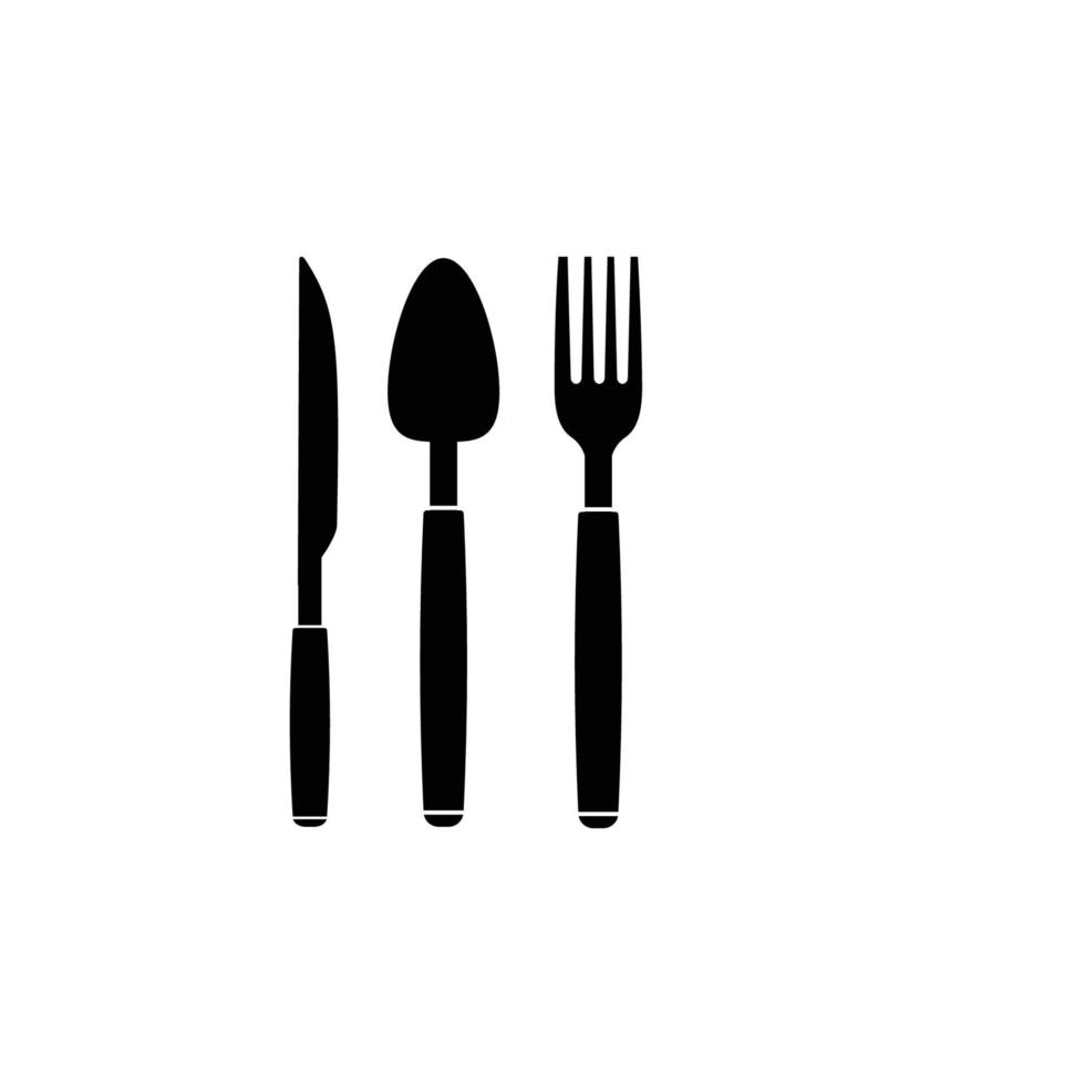 spoon fork knife logo vector