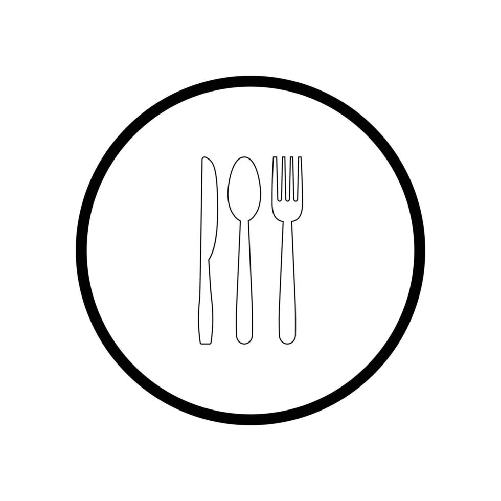 spoon fork knife logo vector