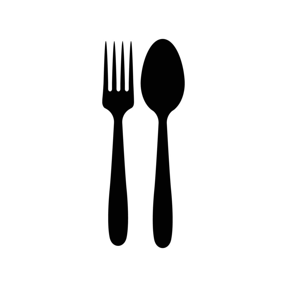 spoon and fork logo vector