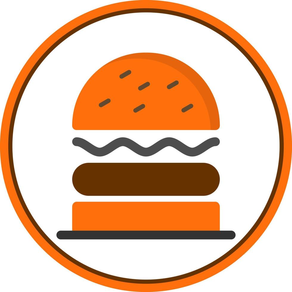 Burger Sandwich Vector Icon Design