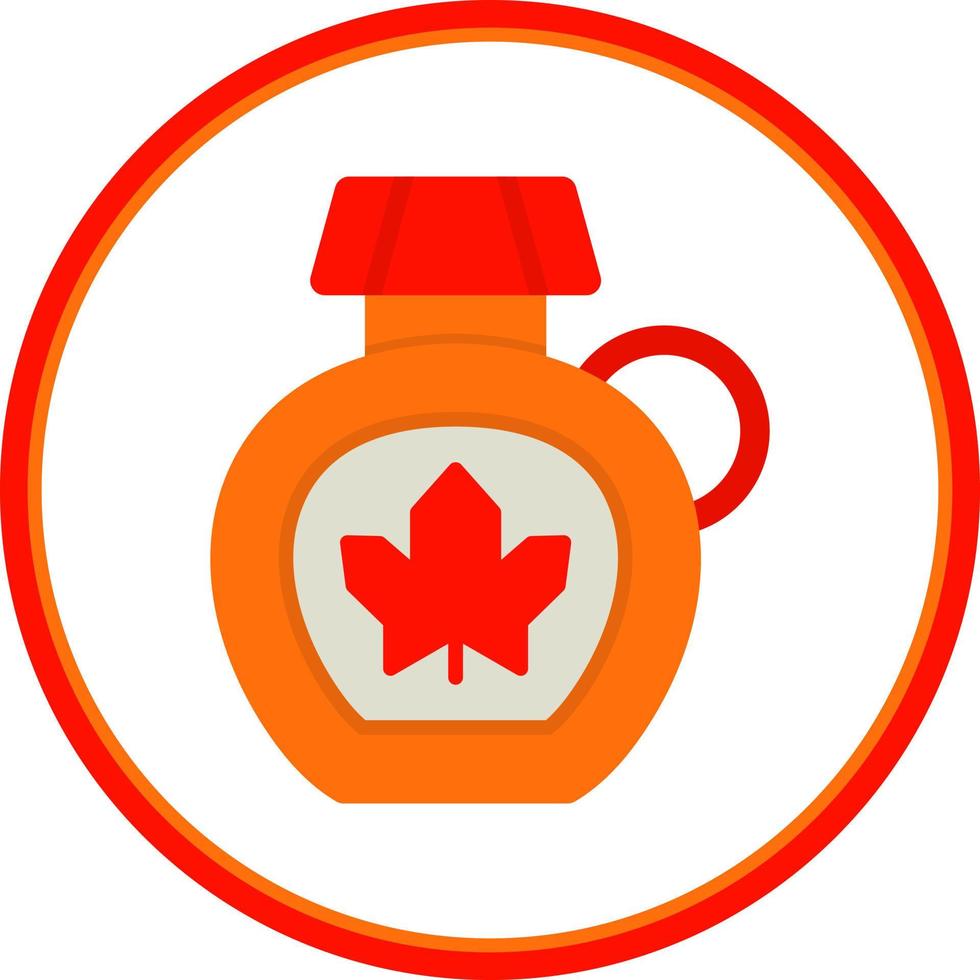 Maple Syrup Vector Icon Design