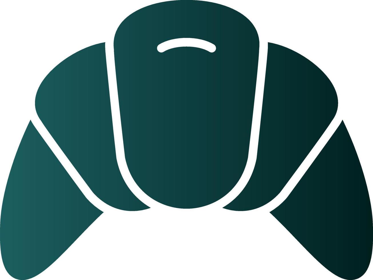 Croissant Vector Icon Design