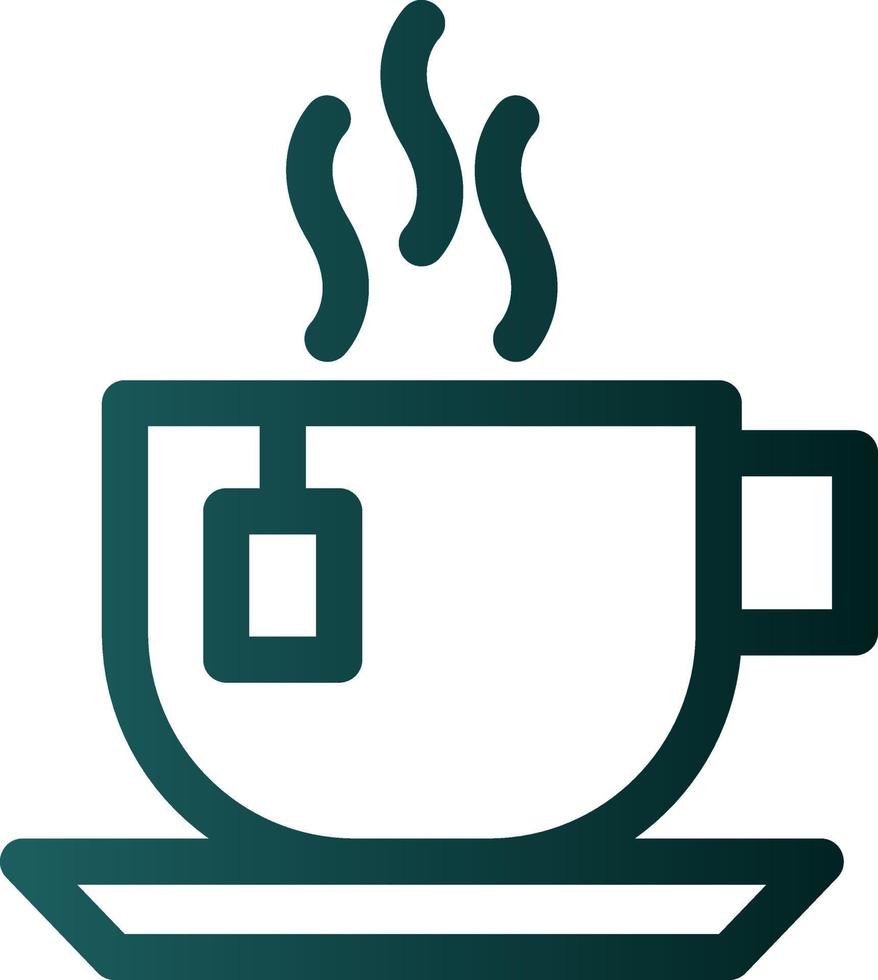 Afternoon Tea Vector Icon Design