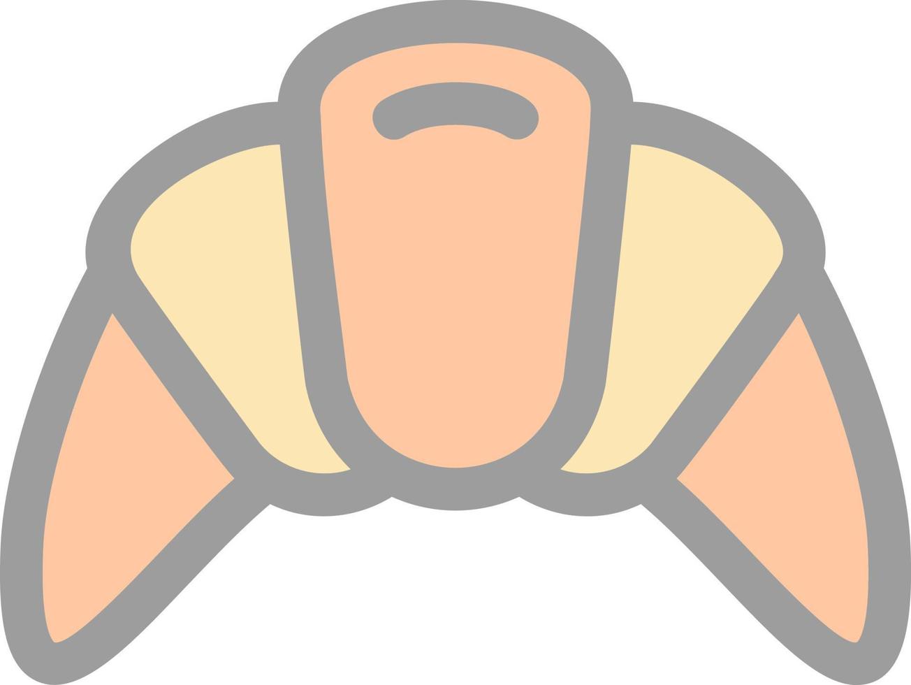 Croissant Vector Icon Design