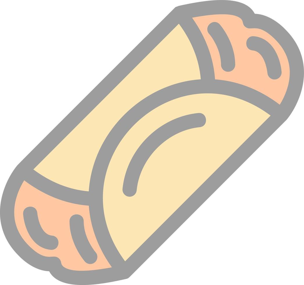 Enchilada Vector Icon Design