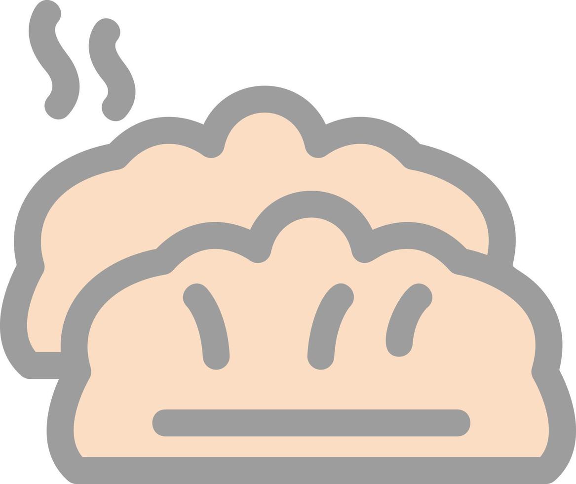 Dumplings Vector Icon Design