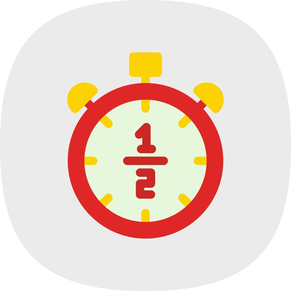 Half Time Vector Icon Design