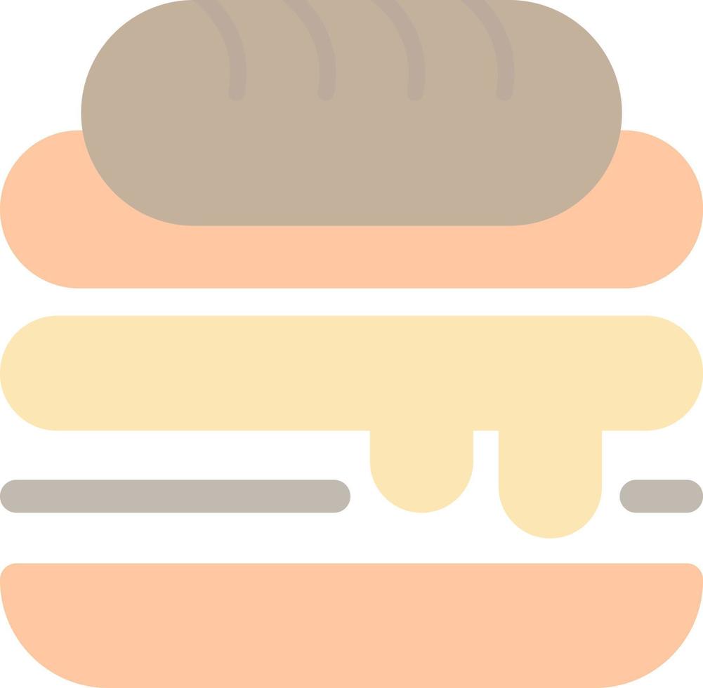 diseño de icono de vector de sándwich cubano