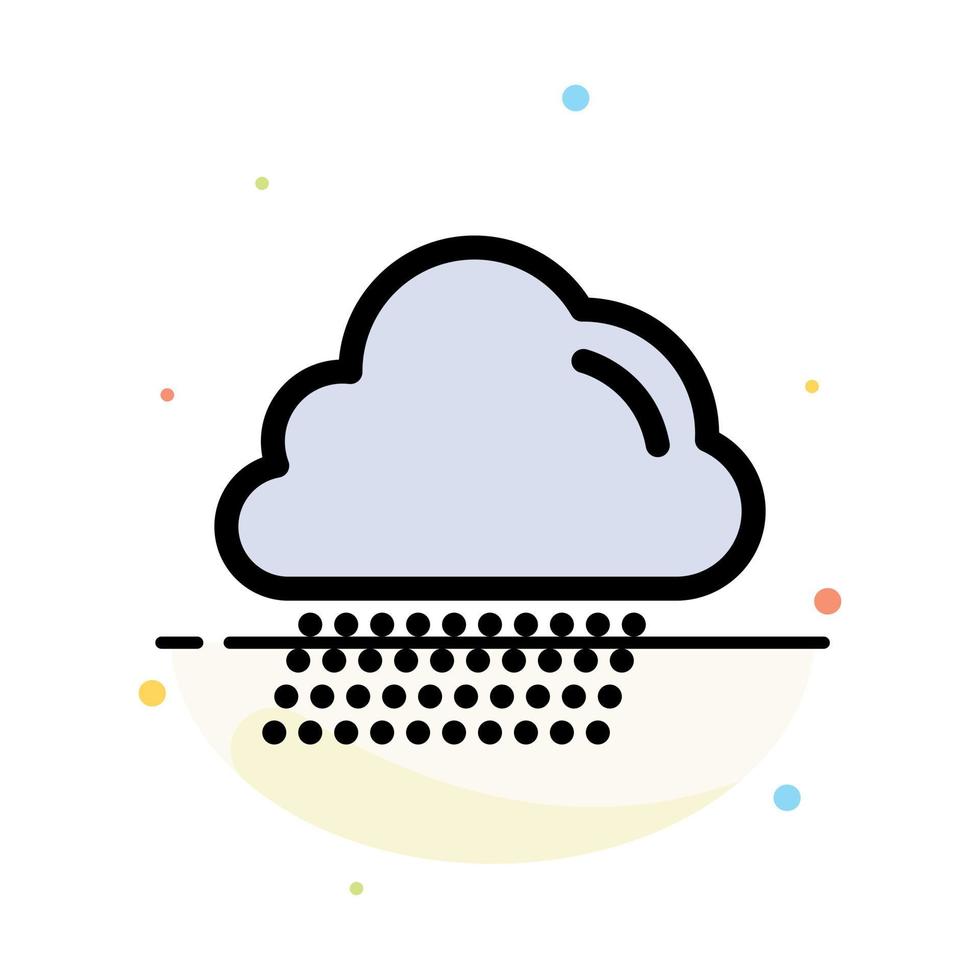 plantilla de icono de color plano abstracto de canadá de lluvia de nubes vector