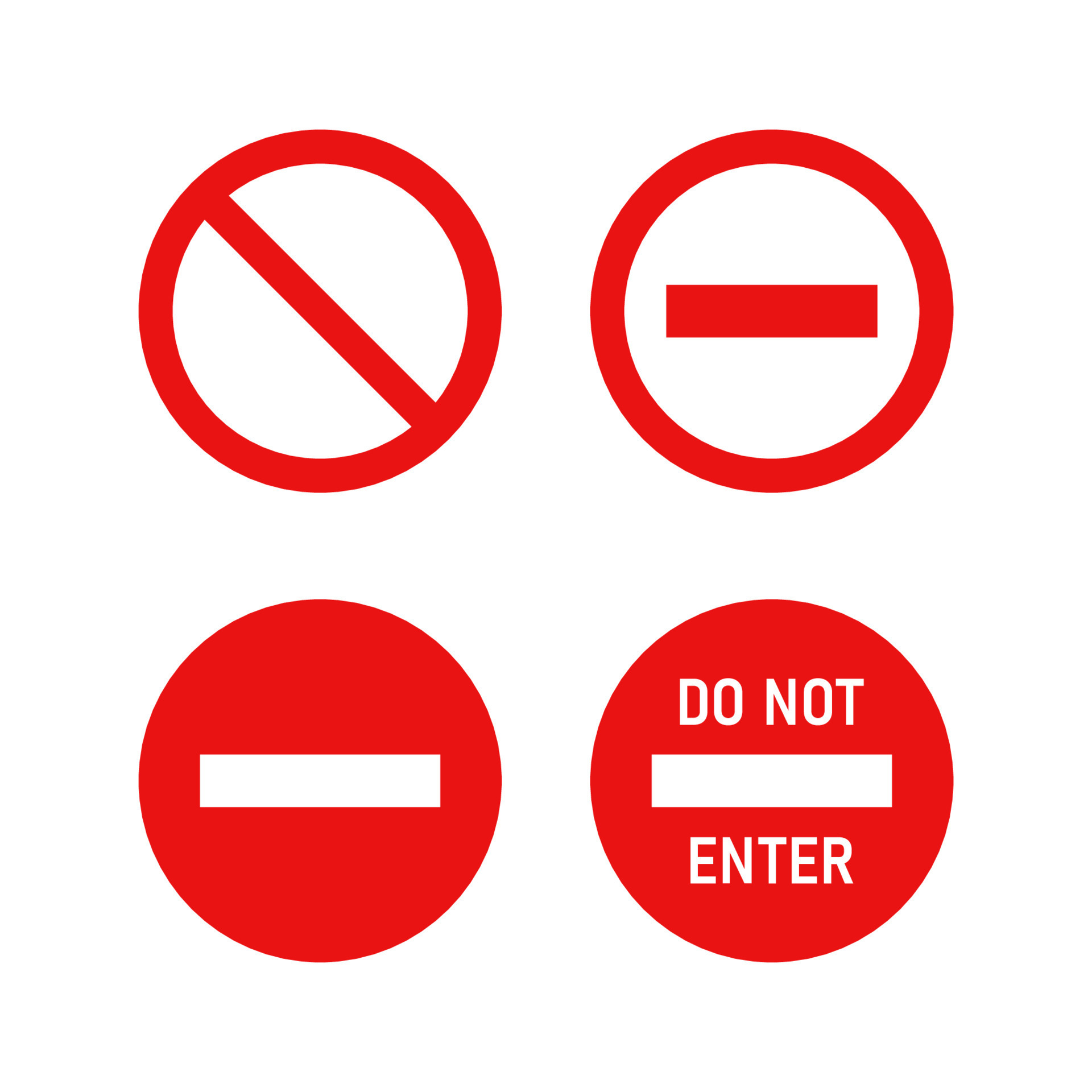 do not enter sign in red circle vector design 15721491 Vector Art at