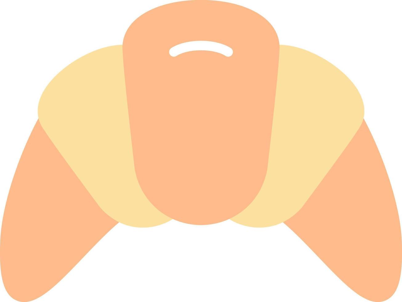 Croissant Vector Icon Design