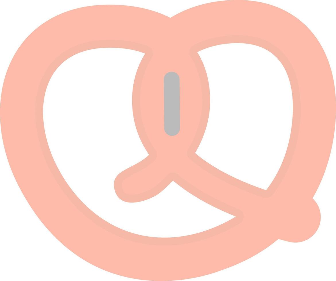 Pretzel Vector Icon Design